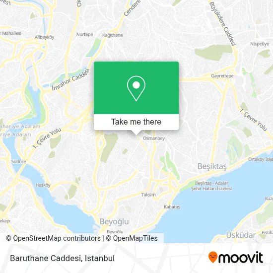 Baruthane Caddesi map