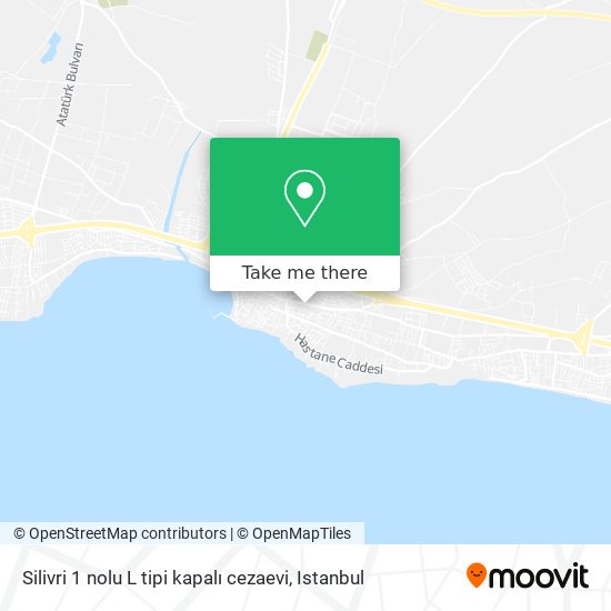 Silivri 1 nolu L tipi kapalı cezaevi map