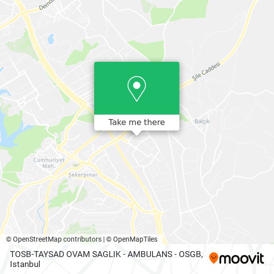 TOSB-TAYSAD OVAM SAGLIK - AMBULANS - OSGB map