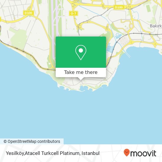 Yesilköy,Atacell Turkcell Platinum map