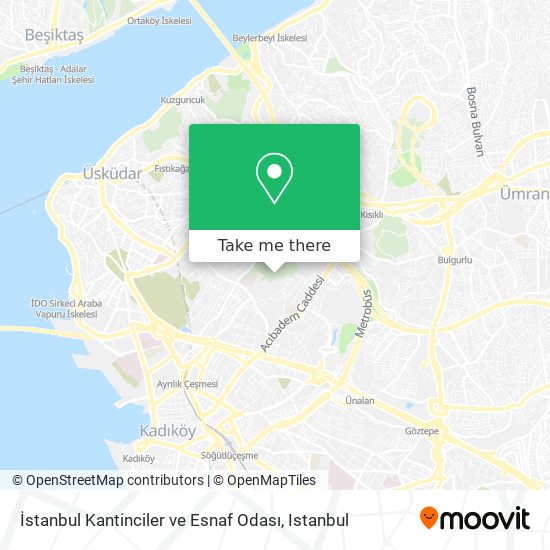 İstanbul Kantinciler ve Esnaf Odası map