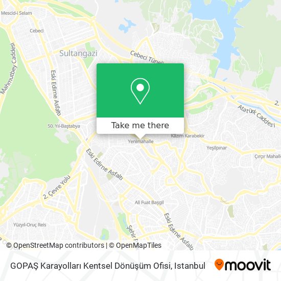 GOPAŞ Karayolları Kentsel Dönüşüm Ofisi map