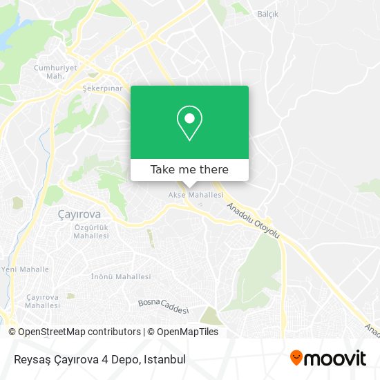 Reysaş Çayırova 4 Depo map