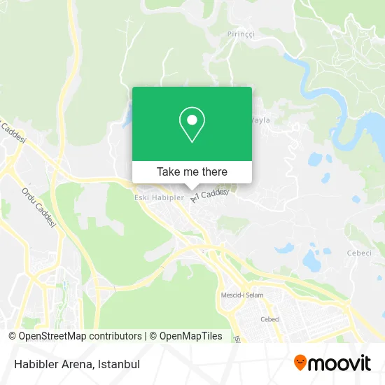 Habibler Arena map