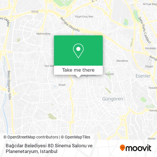 Bağcılar Belediyesi 8D Sinema Salonu ve Planenetaryum map