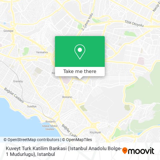 Kuveyt Turk Katilim Bankasi (Istanbul Anadolu Bolge-1 Mudurlugu) map