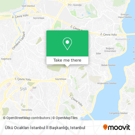 Ülkü Ocakları İstanbul İl Başkanlığı map