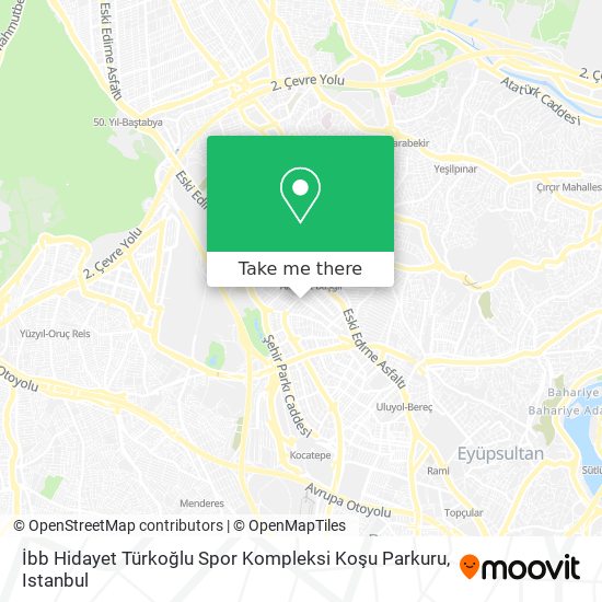 İbb Hidayet Türkoğlu Spor Kompleksi Koşu Parkuru map