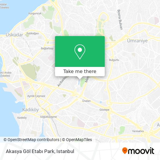 Akasya Göl Etabı Park map