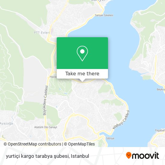 yurtiçi kargo tarabya şubesi map