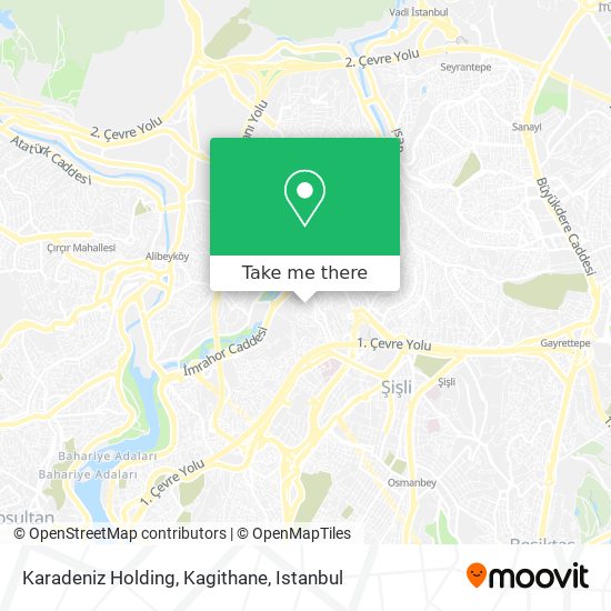 Karadeniz Holding, Kagithane map