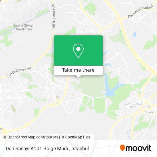 Deri Sanayi A101 Bolge Müdr. map