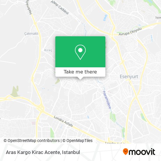 Aras Kargo Kirac Acente map