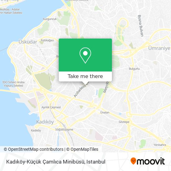 Kadıköy-Küçük Çamlıca Minibüsü map