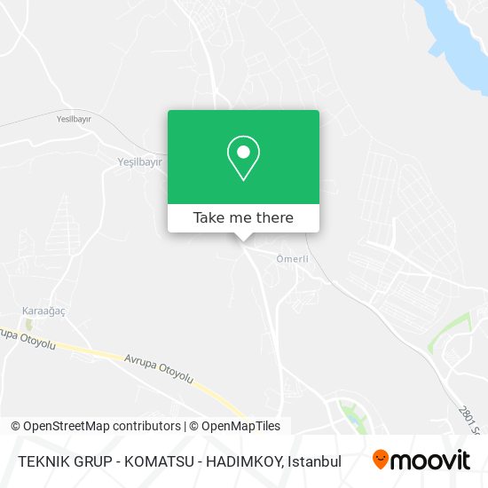 TEKNIK GRUP - KOMATSU - HADIMKOY map