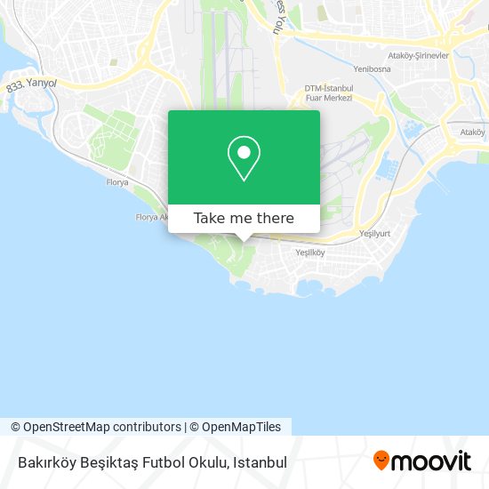 Bakırköy Beşiktaş Futbol Okulu map