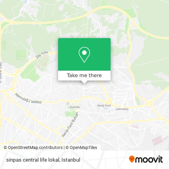 sinpas central life lokal map