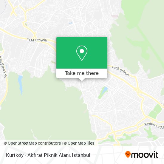 Kurtköy - Akfırat Piknik Alanı map