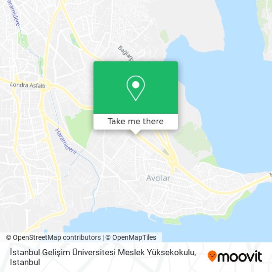 İstanbul Gelişim Üniversitesi Meslek Yüksekokulu map