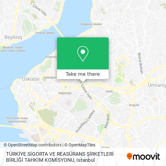 TÜRKİYE SİGORTA VE REASÜRANS ŞİRKETLERİ BİRLİĞİ TAHKİM KOMİSYONU map