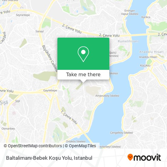 Baltalimanı-Bebek Koşu Yolu map