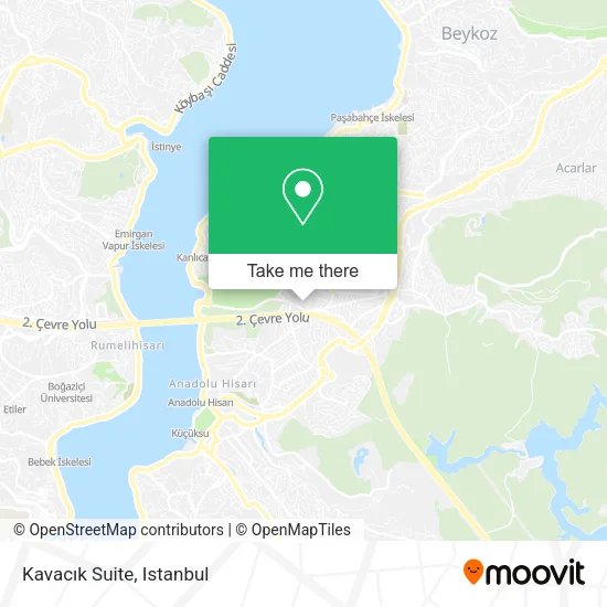 Kavacık Suite map