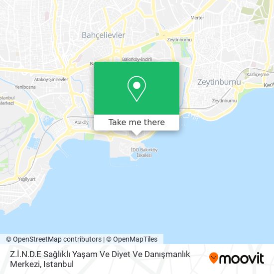 Z.İ.N.D.E Sağlıklı Yaşam Ve Diyet Ve Danışmanlık Merkezi map