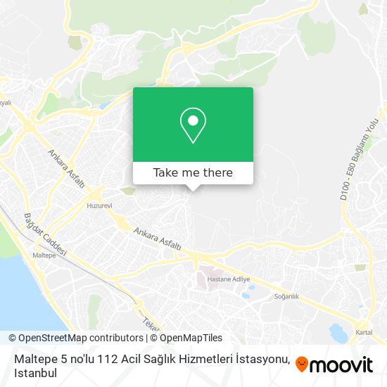 Maltepe 5 no'lu 112 Acil Sağlık Hizmetleri İstasyonu map