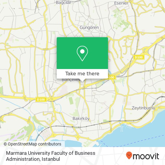 Marmara University Faculty of Business Administration map