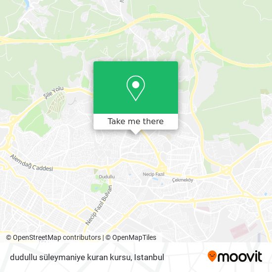 dudullu süleymaniye kuran kursu map