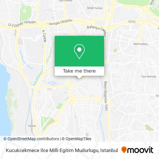 Kucukcekmece Ilce Milli Egitim Mudurlugu map