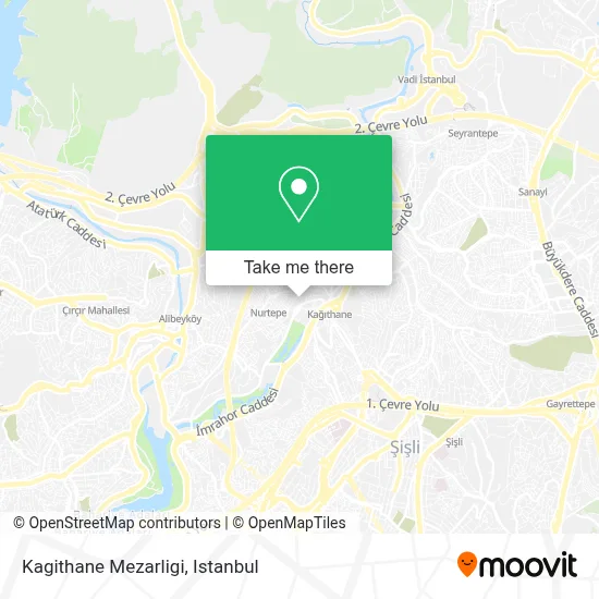 Kagithane Mezarligi map