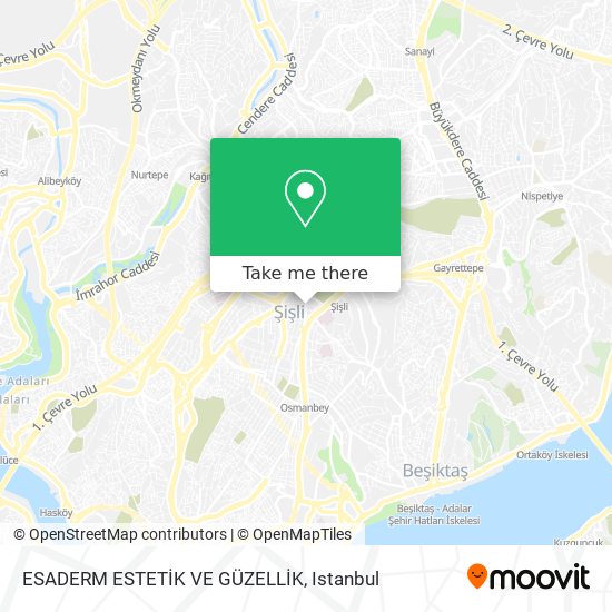 ESADERM ESTETİK VE GÜZELLİK map