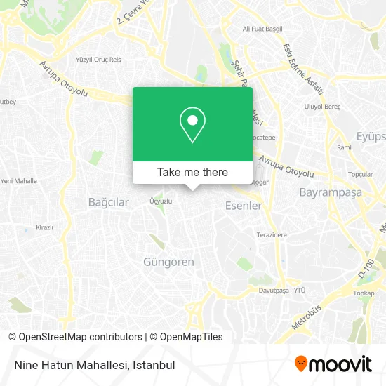 Nine Hatun Mahallesi map