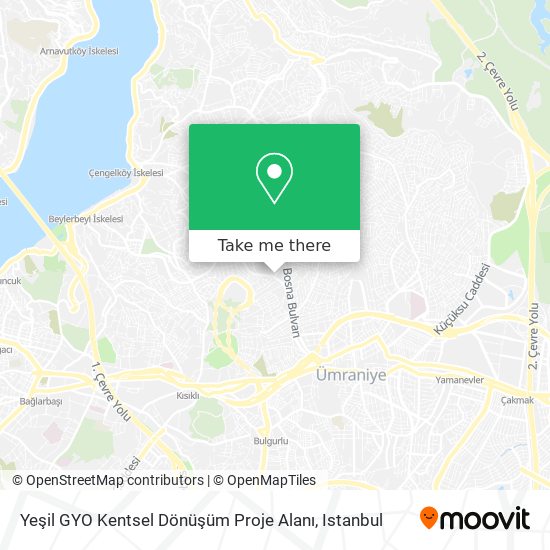 Yeşil GYO Kentsel Dönüşüm Proje Alanı map