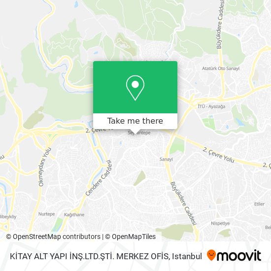 KİTAY ALT YAPI İNŞ.LTD.ŞTİ. MERKEZ OFİS map