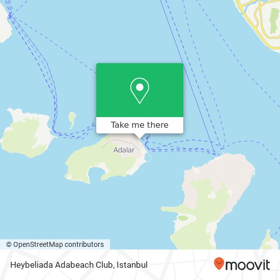 Heybeliada Adabeach Club map