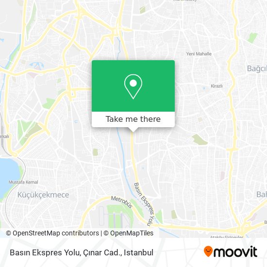 Basın Ekspres Yolu, Çınar Cad. map