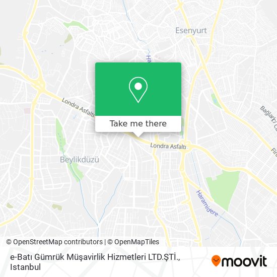 e-Batı Gümrük Müşavirlik Hizmetleri LTD.ŞTİ. map