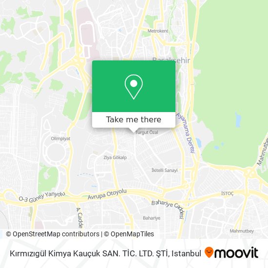 Kırmızıgül Kimya Kauçuk SAN. TİC. LTD. ŞTİ map