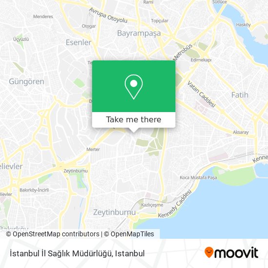 İstanbul İl Sağlık Müdürlüğü map