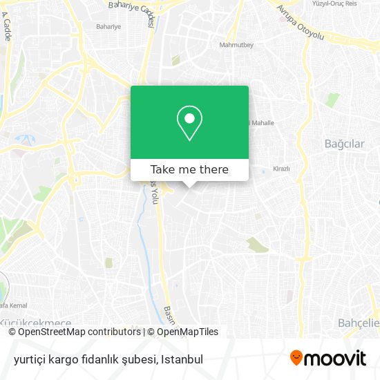 yurtiçi kargo fidanlık şubesi map