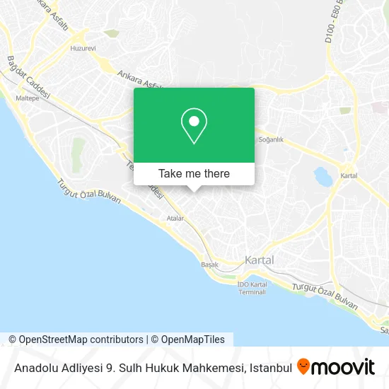 Anadolu Adliyesi 9. Sulh Hukuk Mahkemesi map