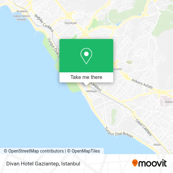 Divan Hotel Gaziantep map