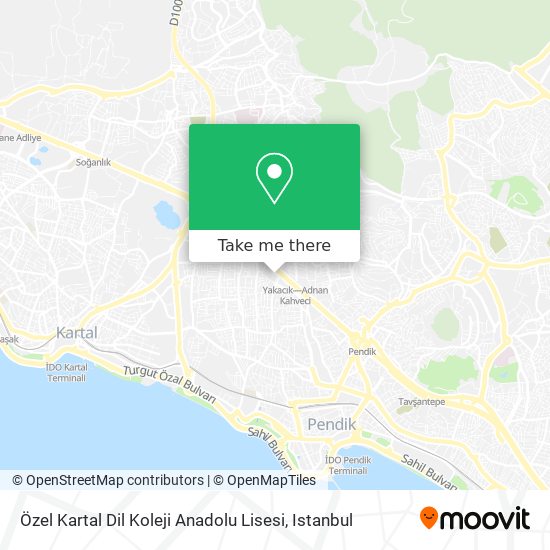 Özel Kartal Dil Koleji Anadolu Lisesi map
