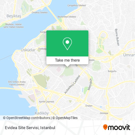 Evidea Site Servisi map