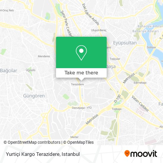 Yurtiçi Kargo Terazidere map