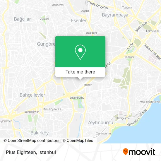 Plus Eighteen map