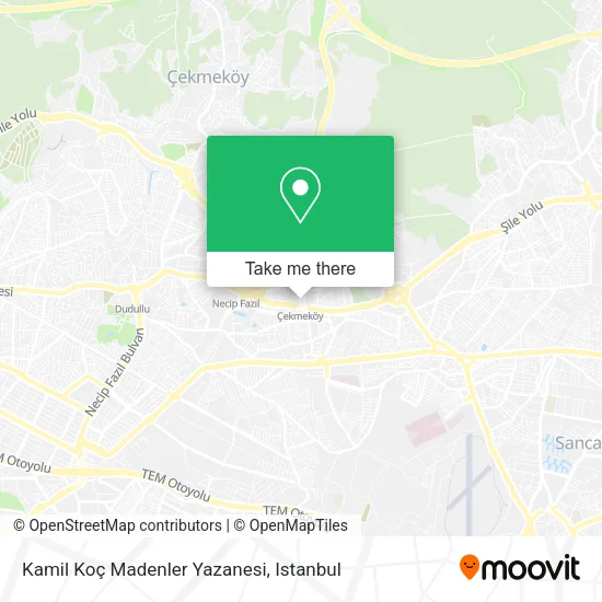 Kamil Koç Madenler Yazanesi map