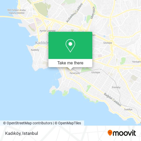 How to get to Rüzgar Gülü Çıkmazı Sokak in Kadıköy by Bus, Cable Car,  Train, Metro, Ferry or Metrobus?